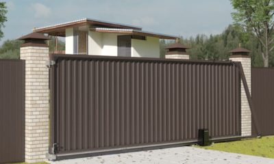 Откатные уличные ворота