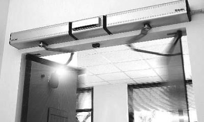 Привод автоматический для распашных дверей, ширина двери до 2м, вес двери до 200 кг.