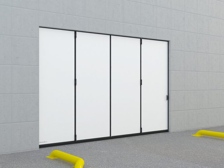 ПРОМЫШЛЕННЫЕ ОТКАТНЫЕ ВОРОТА С НИЖНЕЙ НАПРАВЛЯЮЩЕЙ — изображение 3