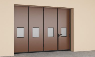 ПРОМЫШЛЕННЫЕ ОТКАТНЫЕ ВОРОТА БЕЗ НИЖНЕЙ НАПРАВЛЯЮЩЕЙ