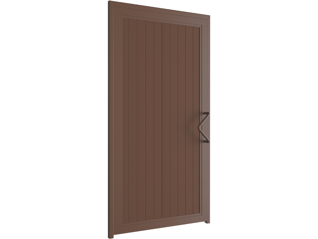 Калитка в алюминиевой раме с заполнением сэндвич-панелями SPD-A